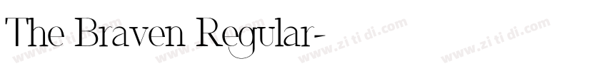 The Braven Regular字体转换